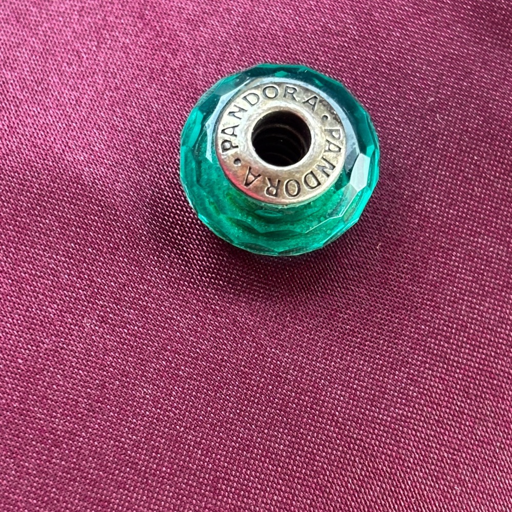 Pandora Teal Murano Glass Charm
